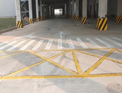 辽源辽源厂区道路标线施工