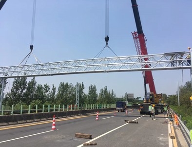 辽源辽源门架标牌施工现场