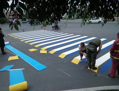 辽源辽源彩色路面标线施工